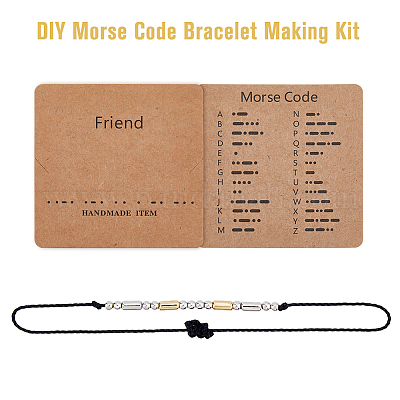 DIY-Set zur Herstellung von Armbändern aus geflochtenen Kunststoffperlen&nbsp;DIY-DC0003-08-1