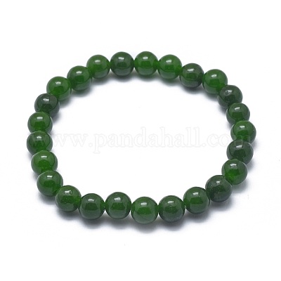 Bracciali in perle di giada naturale taiwan&nbsp;BJEW-K212-C-019-1
