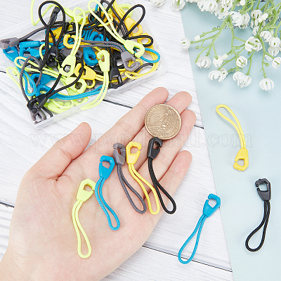 Wholesale GORGECRAFT 5 Colors 50PCS Heavy Duty Nylon Zipper Tab Universal  Premium Paracord Pulls Zippers Extension Replacement with Plastic Clasp for  Clothes Shoes Purse Handbag Luggage Jacket 