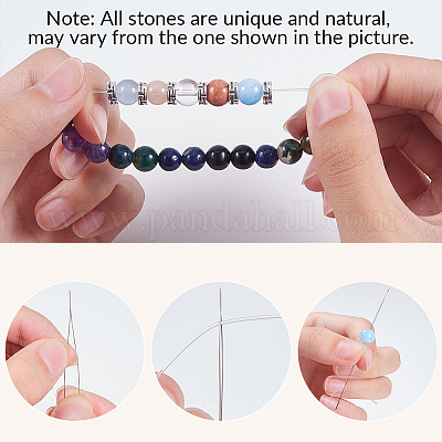 SUNNYCLUE 1 Set 450+ pcs Beaded Charm Bracelet Making Kit DIY