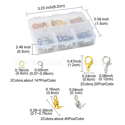 1 Scatola 120 Pezzi 6 Colori Fermagli Per Artigli Di Aragosta In Lega - Foto 7