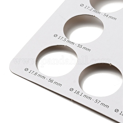 Fiarfiar 5pcs Ring Measuring Card Board Circumference Card Table American  European Size Screening Tool Finger Circumferences Ring Sizers for Measuring