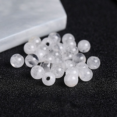 Perlas de cristal de cuarzo natural&nbsp;G-WH0030-03A-18-1