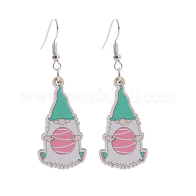 Pendientes colgantes de acrílico de Pascua&nbsp;FS-WG15F89-09-1