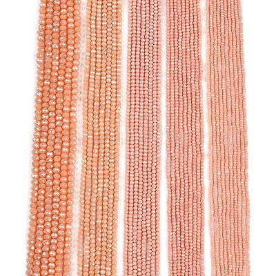 Chapelets de perles en verre électroplaqué&nbsp;EGLA-A044-P2mm-A33-1