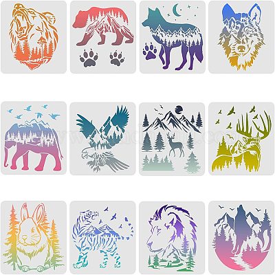 12pcs/set New DIY Crafts Stamp Embossing Template Layering 