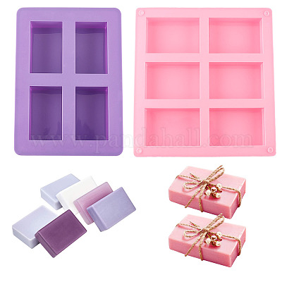 Wholesale AHANDMAKER 10 Cavities Silicone Molds Cuboid Rectangle