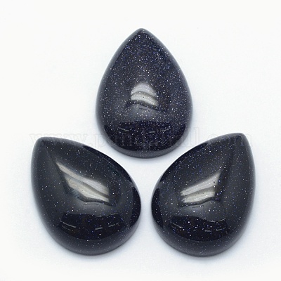 Sintetico cabochon Goldstone blu&nbsp;G-E491-B-01-1