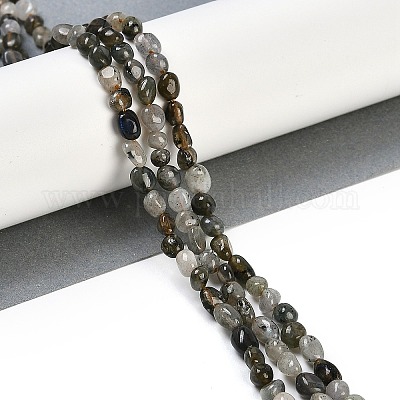 Natur Labradorit Perlen Stränge&nbsp;G-P497-01B-03-1