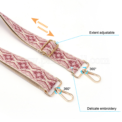 Wholesale Adjustable Jacquard Weave Nylon Wide Bag Strap 