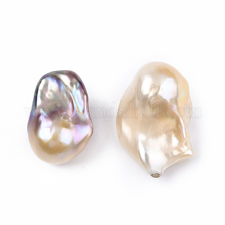 Perlas de keshi barrocas naturales PEAR-N020-J09-1