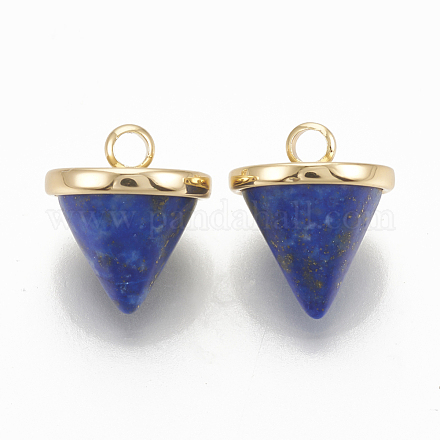 Breloques en lapis-lazuli teint & synthétique X-KK-Q735-400F-1