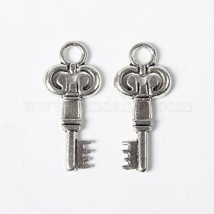 Antique Silver Tibetan Style Key Pendants X-LF9856Y-1