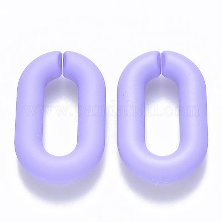 Opaque Spray Painted Acrylic Linking Rings OACR-S036-006A-I06-1