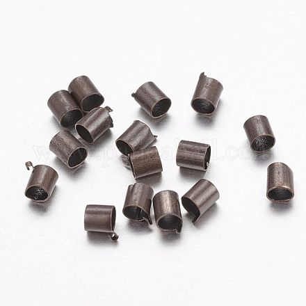 Brass Crimp Beads X-KK-L021-R-NF-1