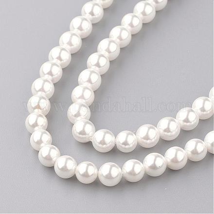 Cuentas perlas de concha de perla PEAR-R064-59-1