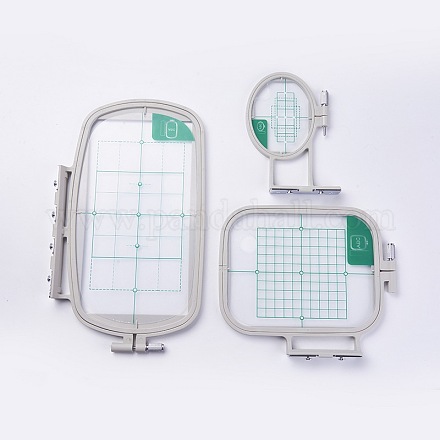 Plastic Embroidery Frame TOOL-WH0037-03-1