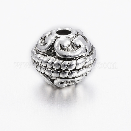 Perles en alliage de style tibétain X-PALLOY-ZN2504-AS-RS-1