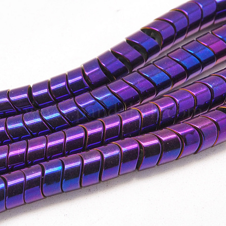 Electroplate Non-magnetic Synthetic Hematite Beads Strands G-T059-8mm-02A-1