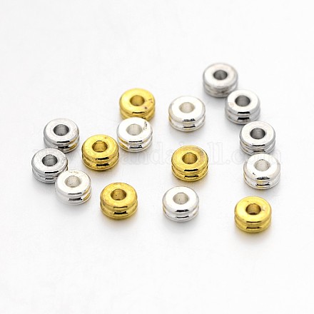 Perles séparateurs en laiton KK-E640-01-4mm-M-1