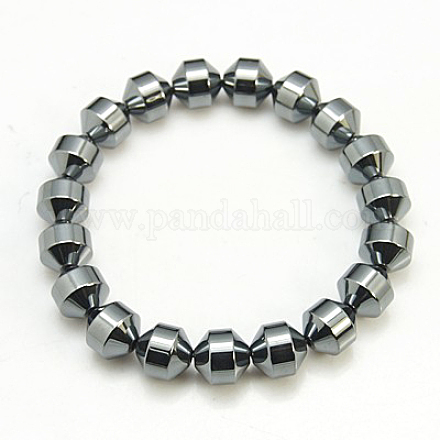 Non-Magnetic Synthetic Hematite Bracelets BJEW-D088-8-1