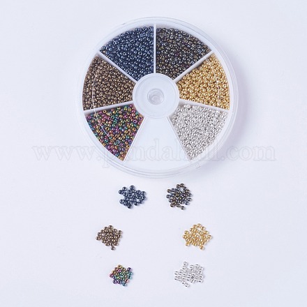 12/0 Grade A Round Glass Seed Beads SEED-JP0007-07-1