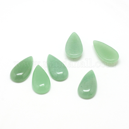Природный зеленый авантюрин драгоценный камень кабошоны X-G-T024-15x30mm-01-1