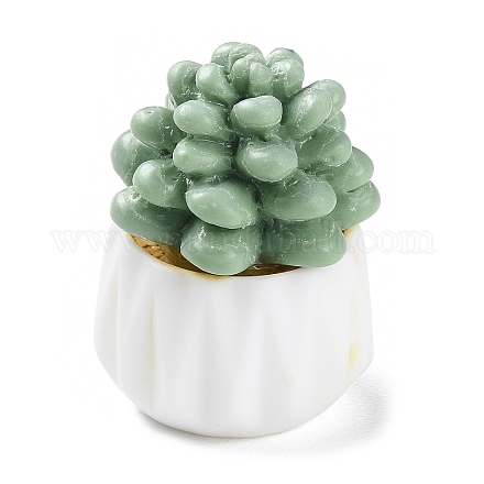 Cactus in vaso con simulazione in resina DJEW-F019-01F-1