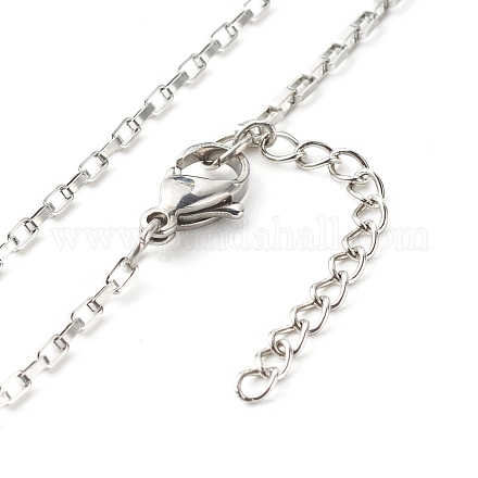 304 de acero inoxidable cadenas venecianas collares NJEW-JN03636-01-1