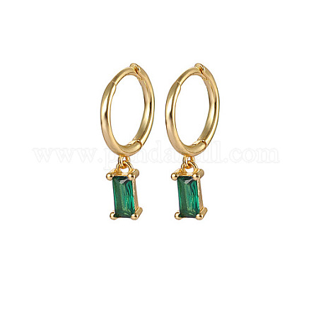 Real 18K Gold Plated 925 Sterling Silver Dangle Hoop Earrings for Women SY2365-4-1