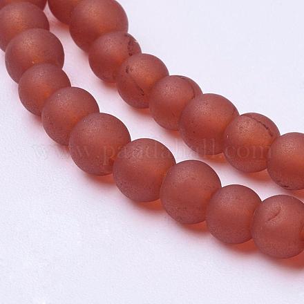 Chapelets de perles en verre transparent GLAA-S031-4mm-06-1