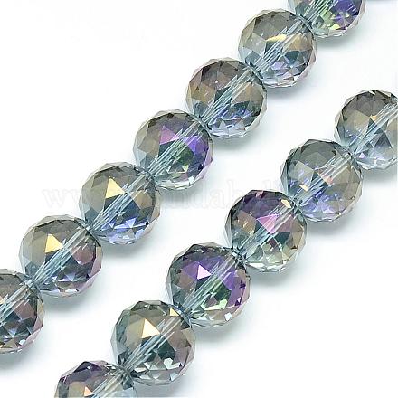 Chapelets de perles en verre électroplaqué EGLA-S137-16mm-03-1