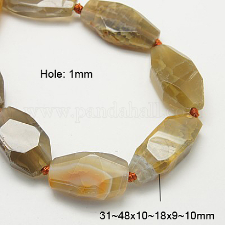 Natural Crackle Agate Beads Strands G-D090-5-1