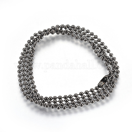Acier inoxydable balle création de collier de chaîne  MAK-L019-01E-B-1