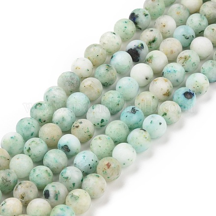 Chapelets de perles en chrysocolle naturelle G-F612-04-10mm-1