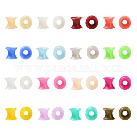 32 pièces 16 couleurs silicone mince oreille jauges chair tunnels bouchons FIND-YW0001-16A-1