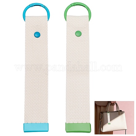 2 llavero rectangular de poliéster de 2 colores KEYC-CP0001-49A-1