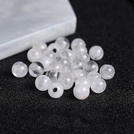 Perlas de cristal de cuarzo natural&nbsp;G-WH0030-03A-18-1