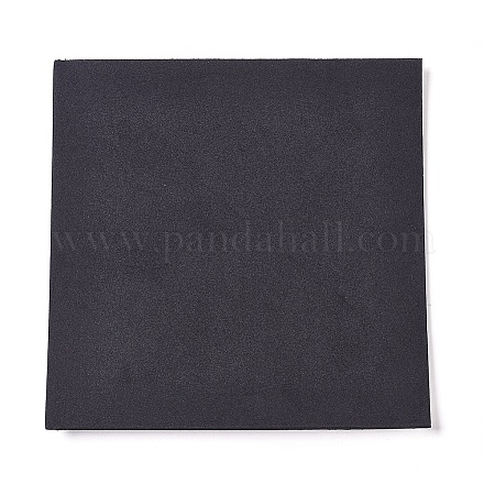 スポンジEVAシート発泡紙  接着剤付き  正方形  ブラック  16x16x0.3cm AJEW-WH0104-96-1