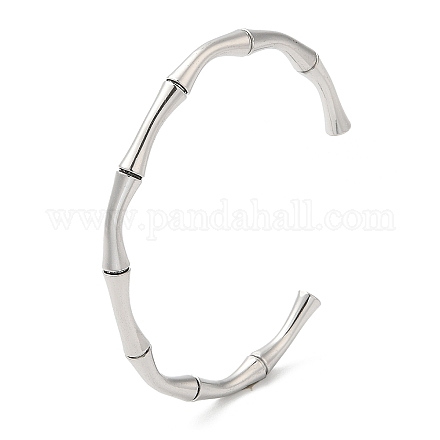 Bracelets de manchette en 304 acier inoxydable BJEW-H588-01P-1
