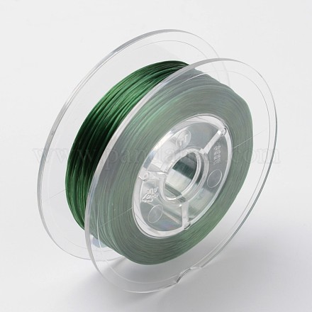 Hilo de cristal elástico plano teñido ecológico japonés EW-F005-0.6mm-10-1