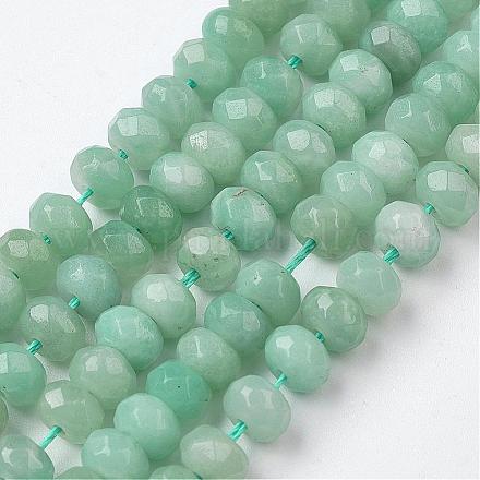 Chapelets de perles en amazonite naturel G-G945-14-4x6mm-1