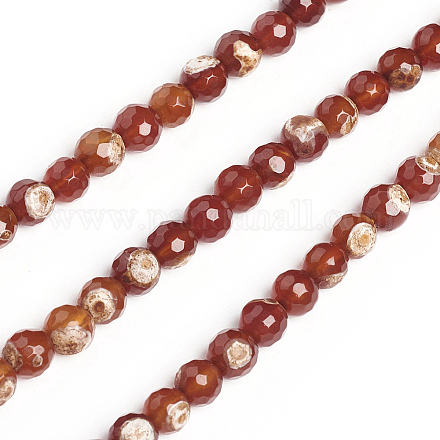 Natural Agate Beads Strands G-E560-D01-6mm-1
