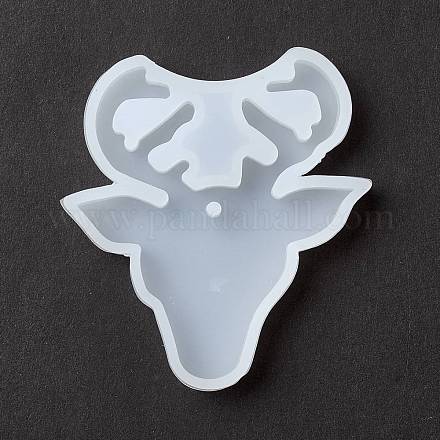 Stampi in silicone con ciondolo a forma di renna/cervo di natale fai da te a tema natale DIY-F114-31-1