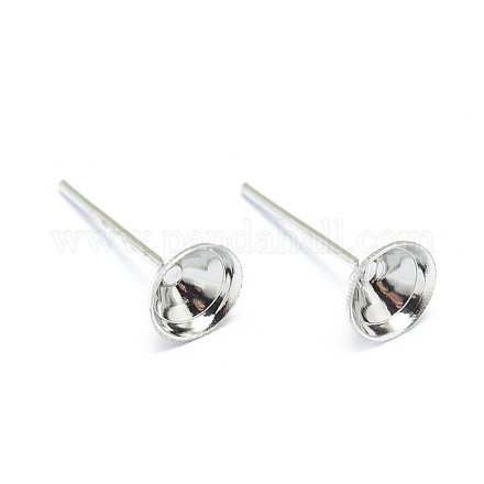 Iron Stud Earring Findings IFIN-F157-05P-G-1