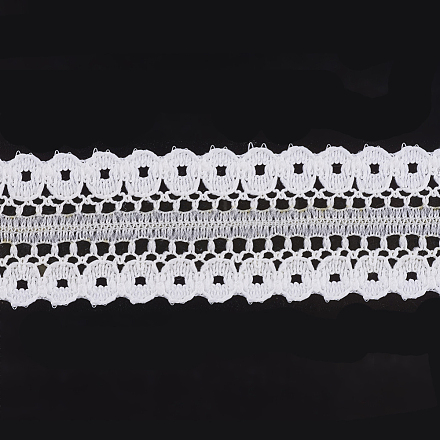 Ruban en nylon avec garniture en dentelle pour la fabrication de bijoux ORIB-F003-088-1