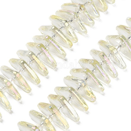 Chapelets de perles en verre électroplaqué GLAA-K061-04A-FR01-1