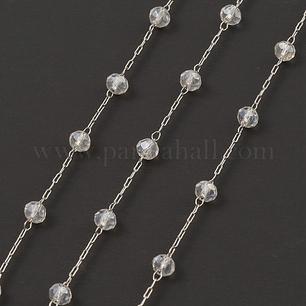 Chaînes de perles rondes en verre CHS-B003-04A-1