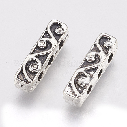Tibetan Style Alloy Spacer Bars TIBE-T011-169AS-LF-1