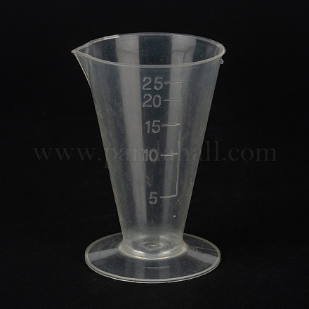 Мерный стаканчик пластиковые инструменты AJEW-P092-01C-1